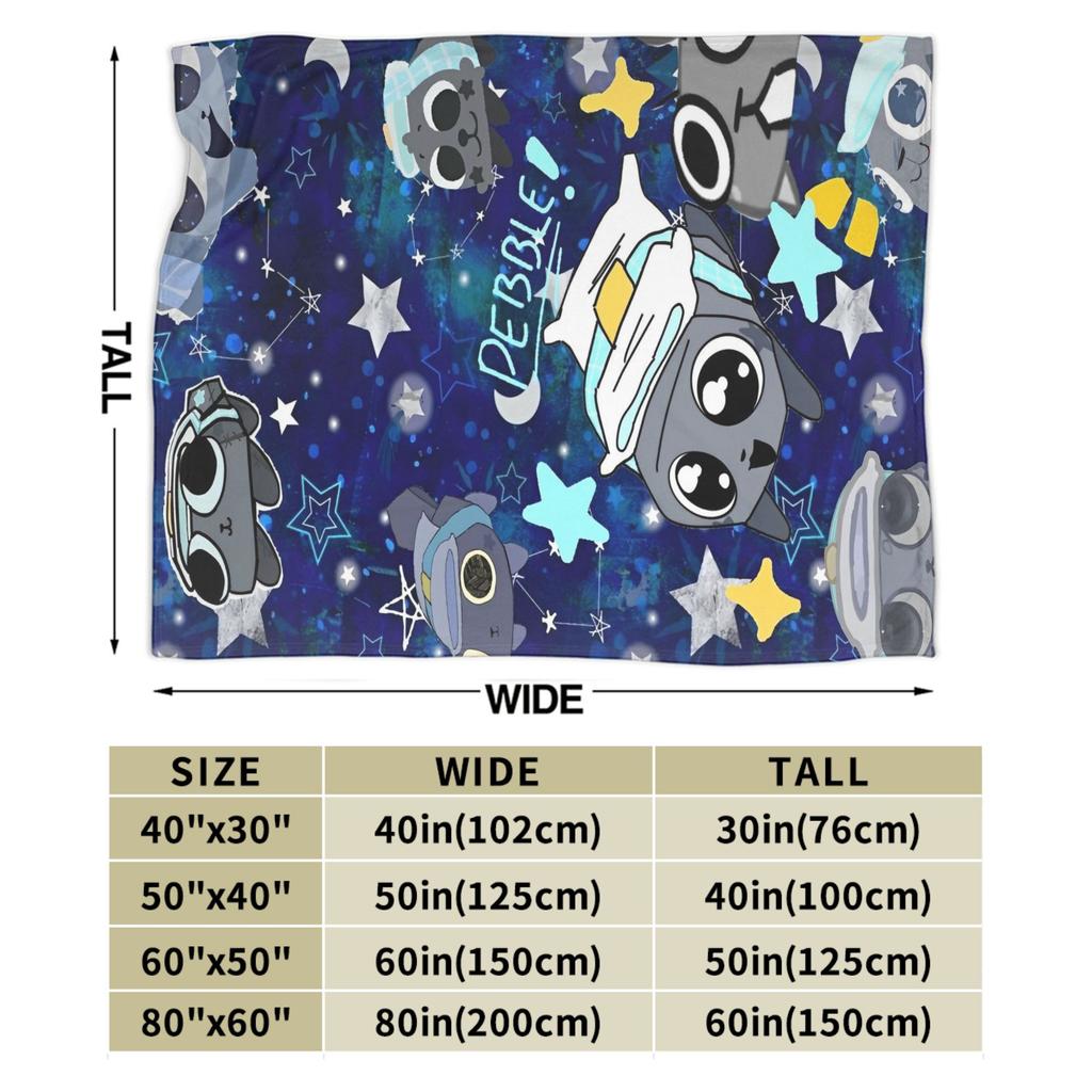 Dandys World Pebble  Blanket  Fleece Novelty Warm Throw Blankets for Bedding Lounge Spring Autumn