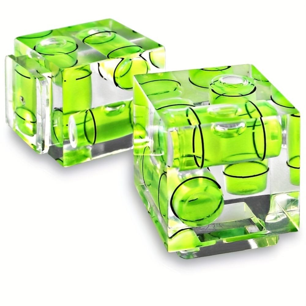 Triple 3 Axis Hot Shoe Bubble Spirit Level Compatible Compatible for Canon Nikon Pentax DSLR Camera