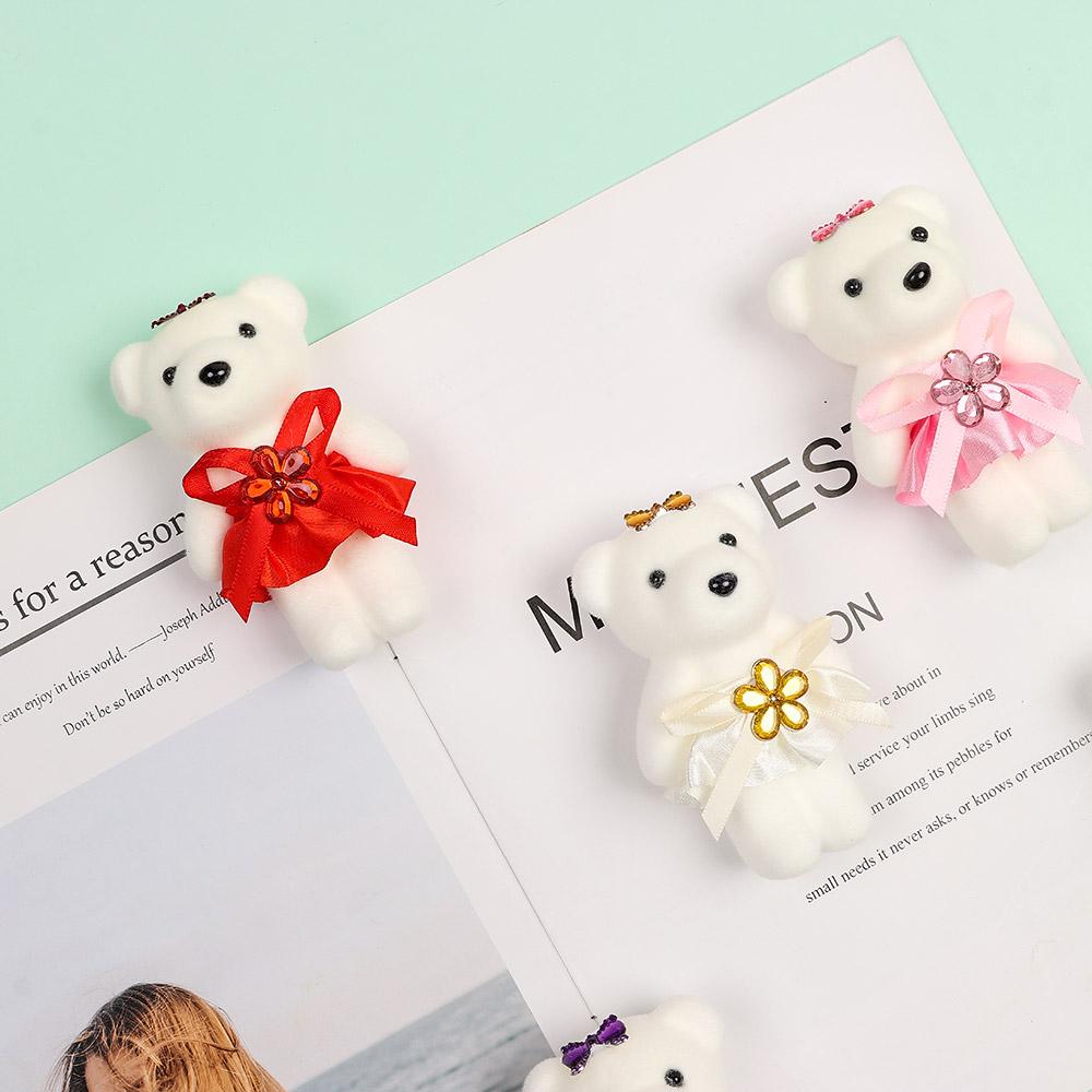 10Pcs/Set DIY Bouquet Decoration Bear Doll Cartoon Bear Doll Bouquet Decoration  Birthday