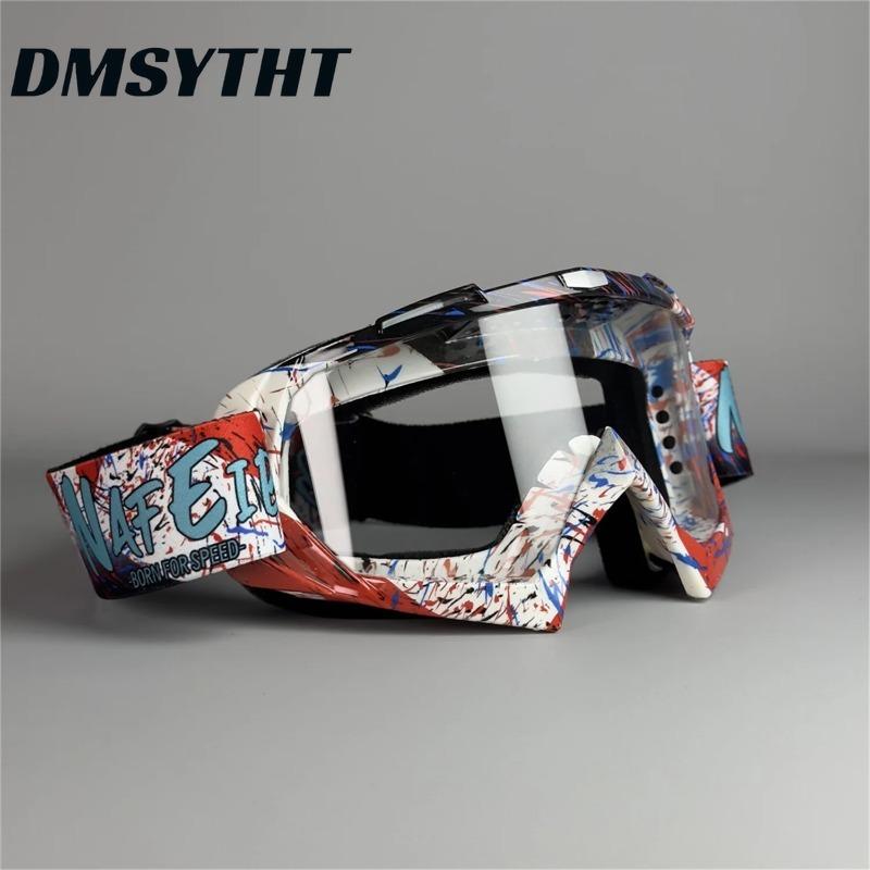 Non-polarized Motorcycle Goggles for Men Women Motocross Glasses Safety Protective Night Vision Helmet Goggles Vintage Driving Eyeglasses