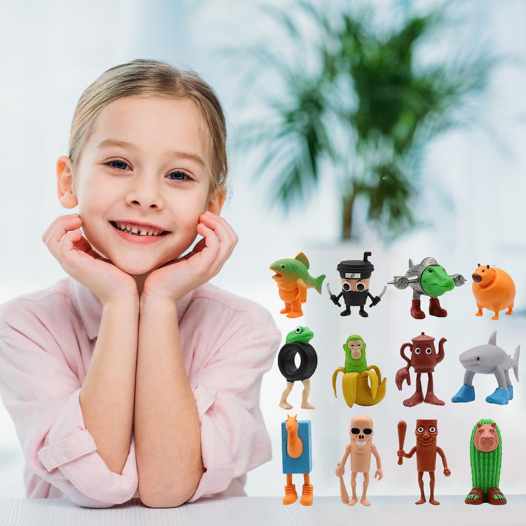 Small Dolls Kit Ornaments Model Doll ABS Decoration Children's Toy Gift