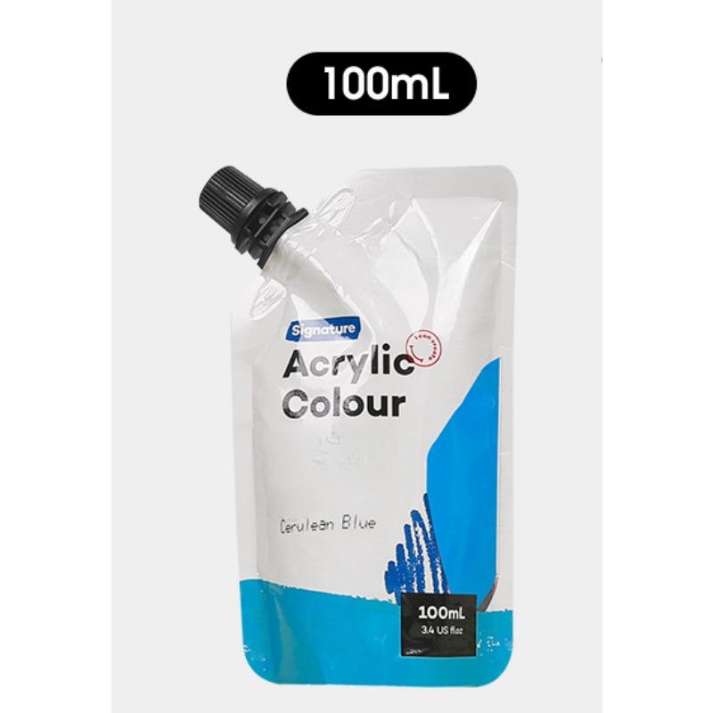 100ml Self-supporting Bag Waterproof Acrylic Paints Portable Small Packaging Paint Supplement Bag Studio Classroom Art Supplies