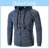 Premium Quality Men's Athletic Soft Sherpa Zip Up Hooded Hoodie Sweater Jacket Coat For All Seasons