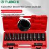 15-delige 1/2" Verlengde Zeskant Slagdoppen Set voor Auto Reparatie