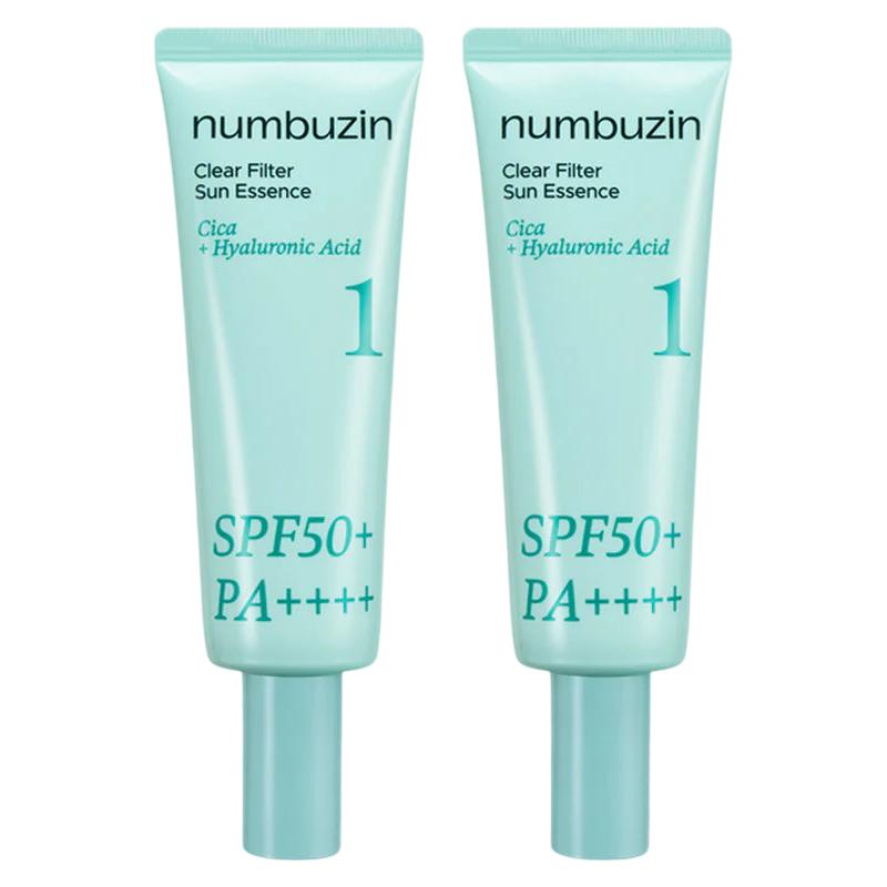 

Numbuzin No.1 Clear Filter Sun Essence SPF50+ PA++++ 50ml (2pcs), Korean 50ml (2pcs)