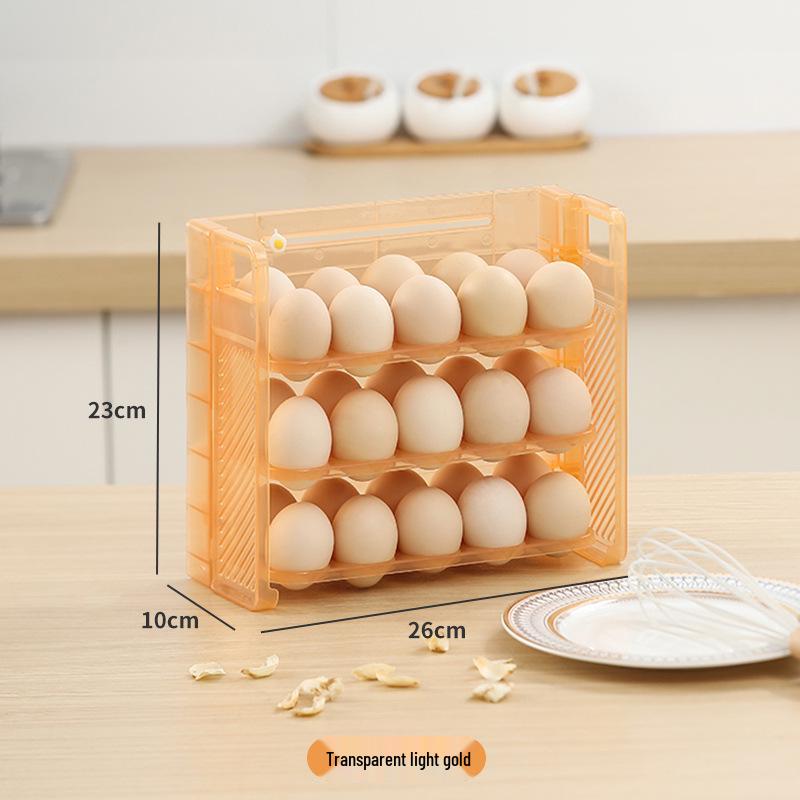 Multi-Layer Egg Storage Box - Fresh-Keeping, Anti-Fall, Food Grade, Handheld with Timer