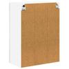 Wall Mounted Glass Cabinet LUCCA Concrete Grey 60 x 31 x 80 cm Engineered Wood