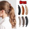 Tortoiseshell Banana Hair Clip Fish Shaped Hairpin For Women Hair Accessories Hairgrips Twist Clamp Ponytail Barrettes Headwear