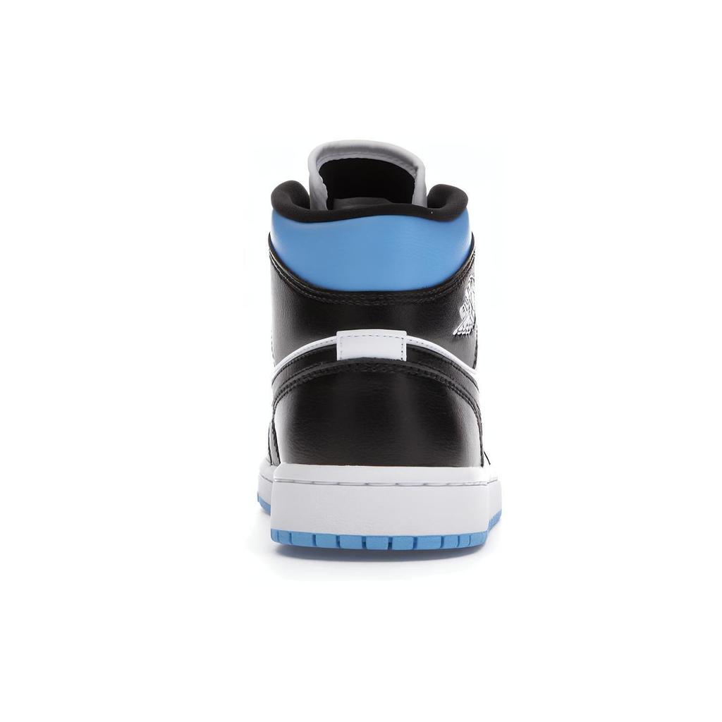 Air Jordan 1 Mid 'University Blue Black White' Women's BQ6472-102