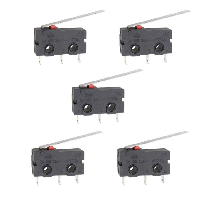 Gehäuse schwarz Mikroschalter-Baugruppe, KW11 KW12 Taster-Steuereinheit mit Metallkontakten und Beschriftungskörper