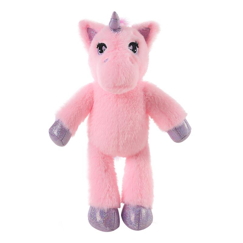 38cm Rosa Einhorn Puppe Plüschtier Stofftier Flauschiges Fantasietier Weiches Kuscheltier Schlafbegleiter Beruhigendes Geschenk 38cm