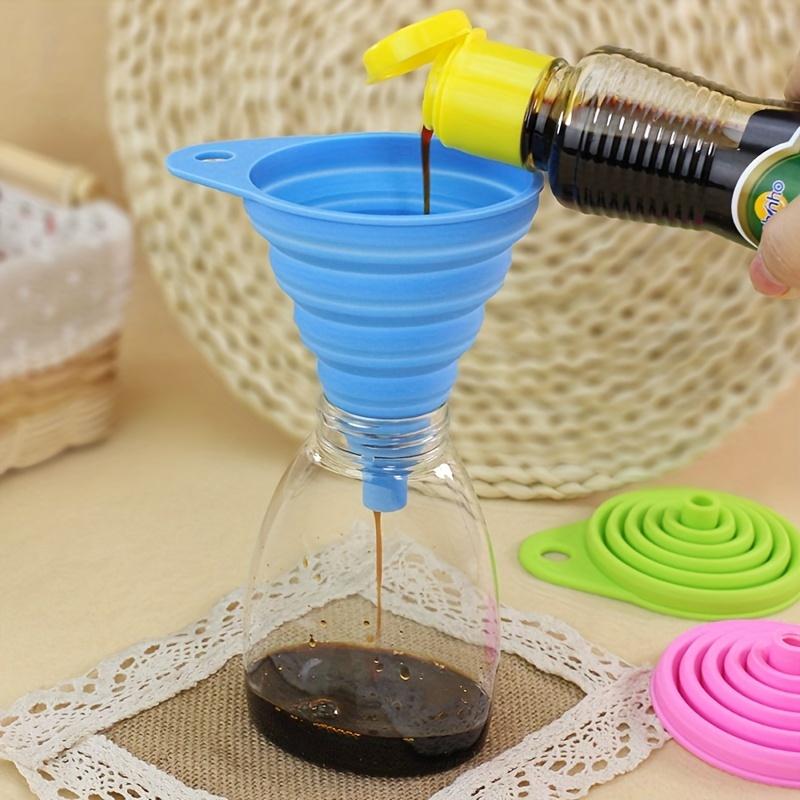 3pcs Foldable Telescopic Funnel - Perfect for Home Kitchen & Outdoor Camping!