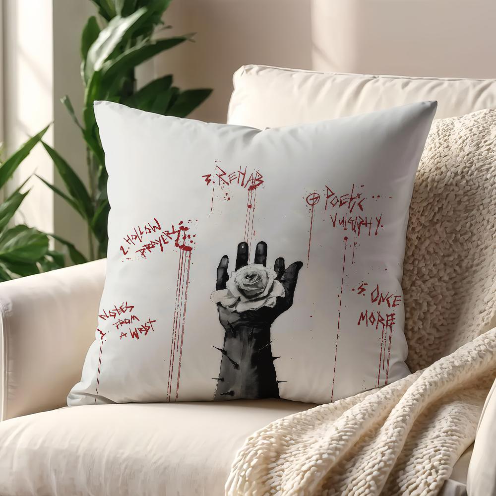 Singer DDvd Withered Cushion Cover For Pillow Printing Sofa Decoration Home Car Room Coffee Shop Office Nordic Simplicity