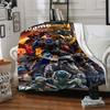 Custom Name Transformers Theme Printed Blanket - Perfect for Couch, Bed, Travel & Outdoor Use | Machine Washable, Cozy & Durable.