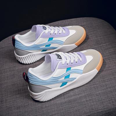 Summer New Versatile Flat White Shoes Women's Breathable Casual Student Board Shoes Women's Sports Running Shoes