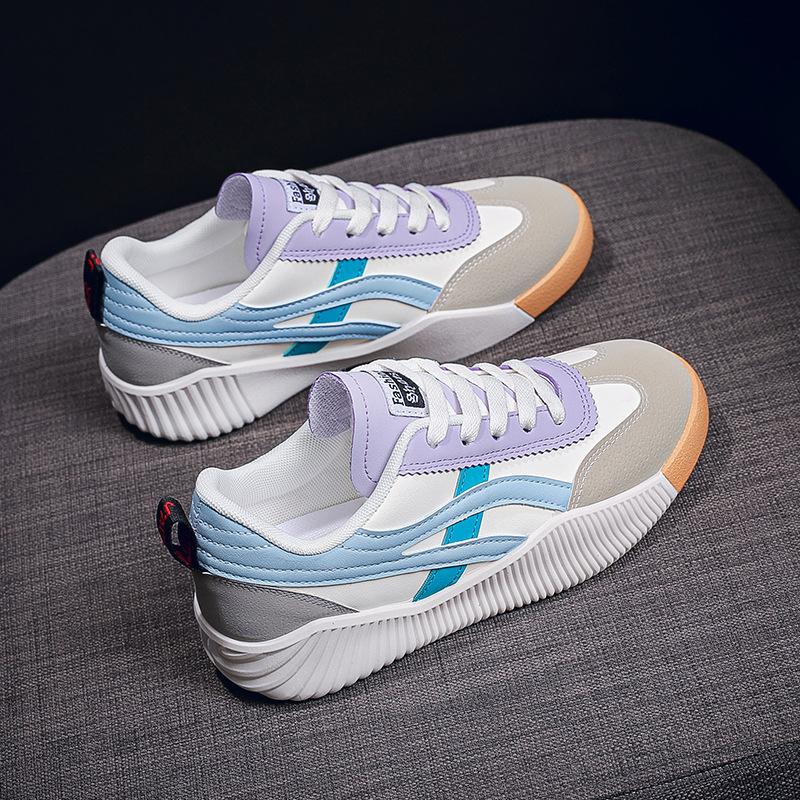 

Summer new versatile flat white shoes women s breathable casual student board shoes women s sports running shoes 35