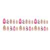 Three-dimensional cat's eye pink purple flower star light versatile ins wind removable manicure 30 pieces press on nail
