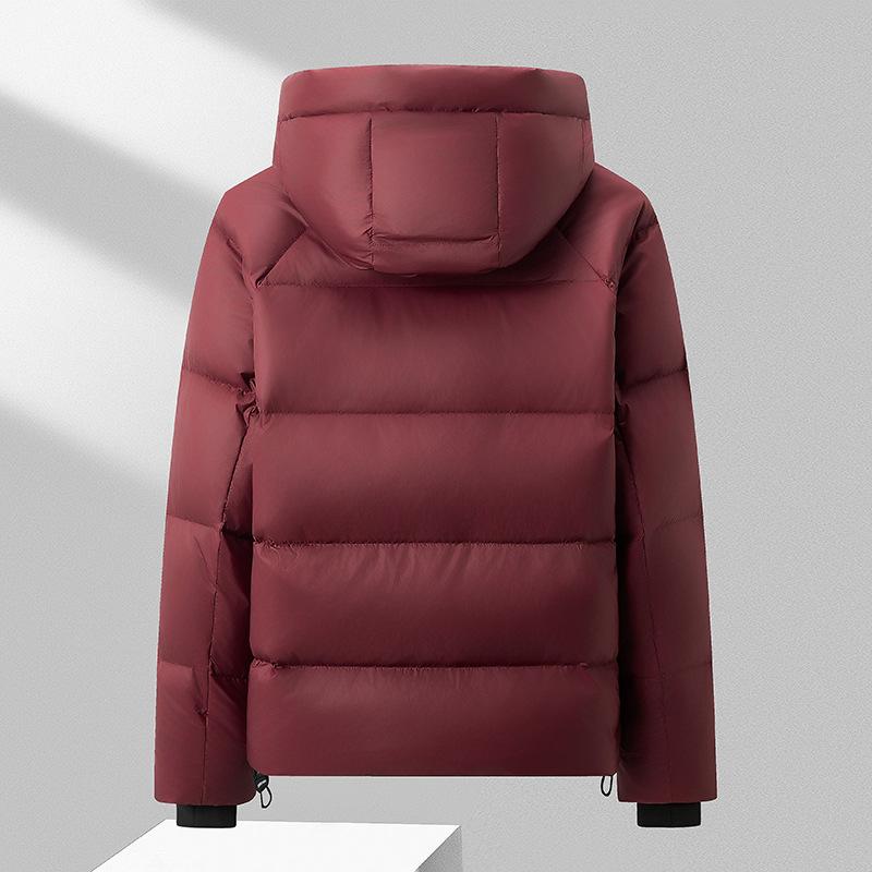 Пуховик мужской утолщенный зимняя новая повседневная куртка с капюшоном M чёрный — фото 3