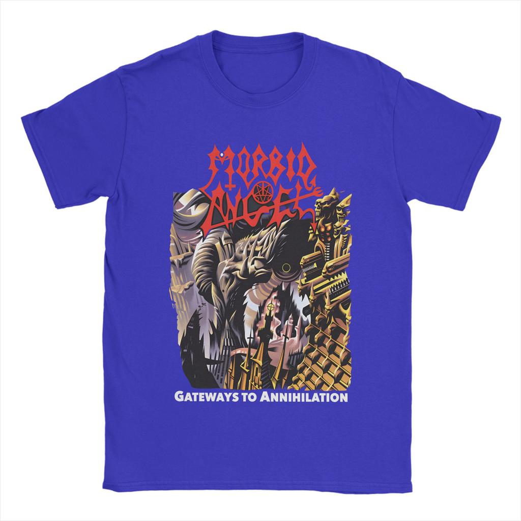 Death Metal Band T Shirts for Men 100 Cotton Funny TShirt Round Collar Tee Shirt Short Sleeve Clothes Gift Idea