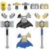 DT017 Chevaliers d'or Médiévaux Soldats en armure lourde Figurines Accessoires Blocs de construction Jouets pour enfants cadeaux