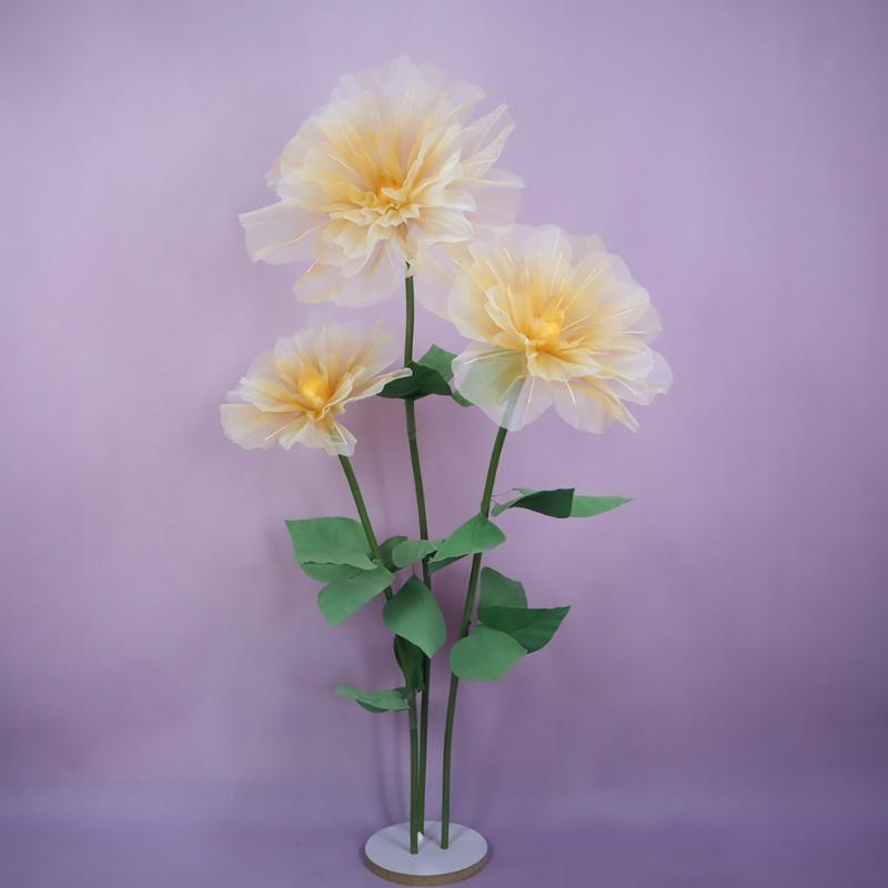 Artificial Giant Rose Blossoms Large Realistic Flower Heads for Wedding Landscaping Party Venue Home Decor No Fade