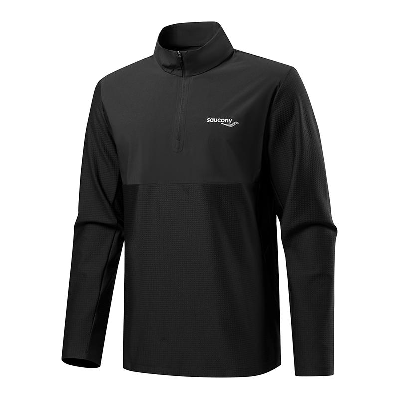 SAUCONY Спортивный пуловер с воротником-стойкой толстовка с длинным рукавом мужская толстовка SC2220021BAL-BK01 3XL 7290₽