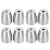 4pcs Glass Door Handles Stainless Steel Pull Knobs Replacement for Home Bathroom Office