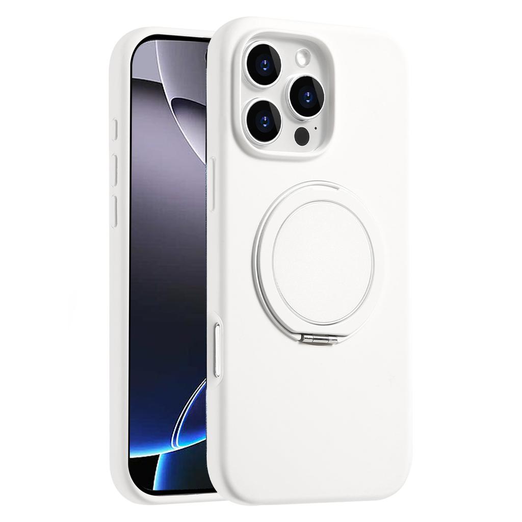 Bulk Purchasing For iPhone 16 Pro Max Magnetic Case Large Cutouts Kickstand Liquid Silicone Phone Cover