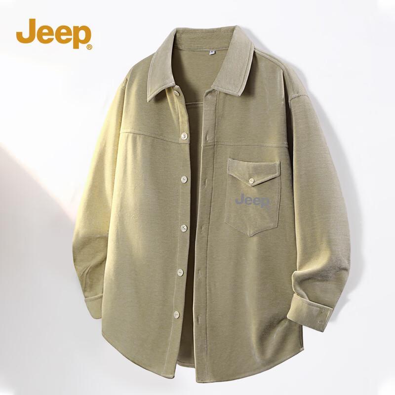 JEEP Retro Corduroy Long-Sleeve Shirt XL
