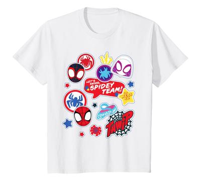 Kids' Marvel Spidey and His Amazing Friends Spidey Team Sticker T-Shirt