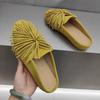 Fashion AIYUQI Slippers For Women Genuine Leather 2025 New Flat Tassel Closed-Toe Shoes Female Large Size Slip-On Shoes Women's Mules