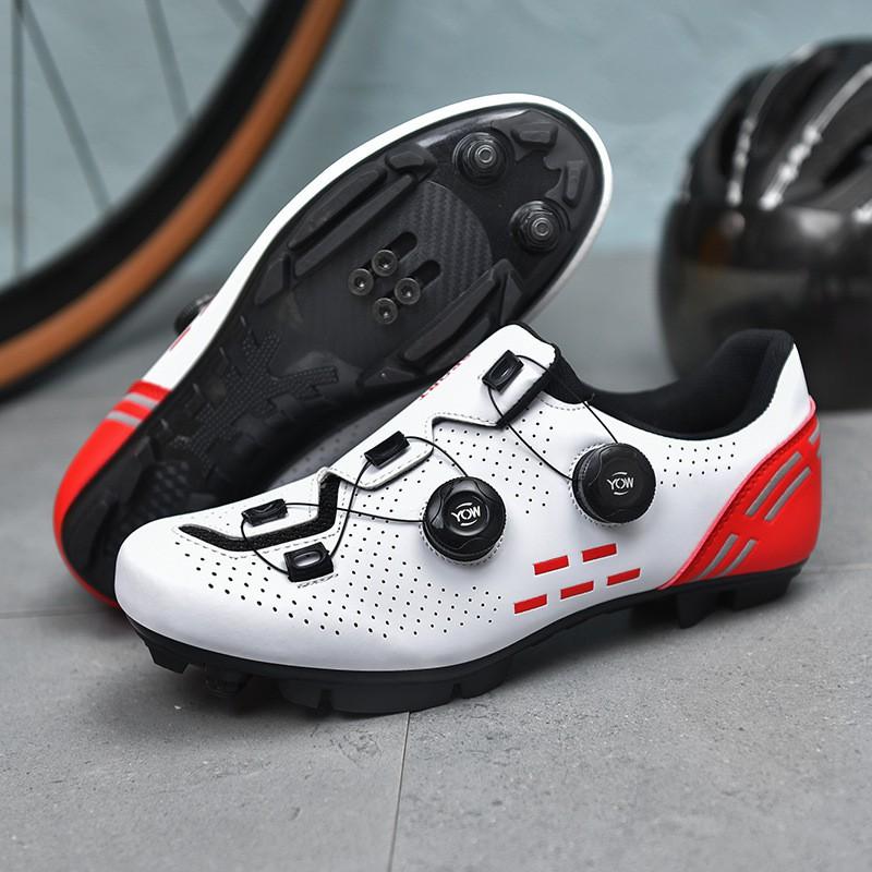 Rennradschuhe Mit Steifer Sohle Atmungsaktive Passform Herren Damen Große Größe MTB Fahrrad Option Ohne Cleats