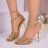 Sandali da Donna Estivi Sexy con Tacco Alto – Peep-Toe Taglie Grandi Open-Toe Moda Europea & Americana