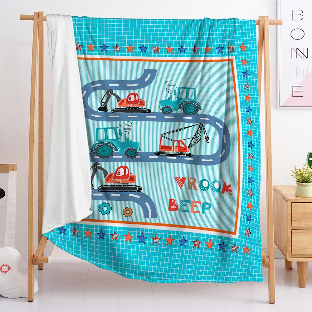 Flannel Blanket Bedroom Blanket European And American Size Blanket Digital Printing