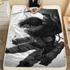1PC Attack On Titan Print Flannel Blanket, High Quality All Seasons, Home Decor, Warmth and Comfort, Perfect for Christmas Gifts