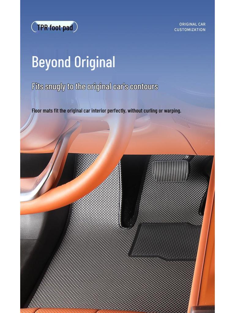 Toyota Alphard Floor Mats - Fits 24 Models, 20/30/40 Series, Full-Car Coverage, Right-Hand Drive, TPR Material