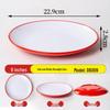 Commercial Round Melamine Tableware Plates – Restaurant Stir-Fry, Buffet, Imitation Bone Porcelain, Flat Design.
