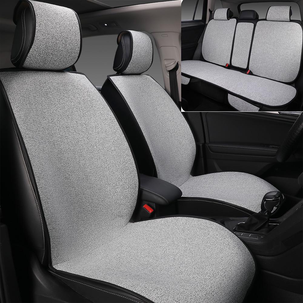Universal Cotton Linen Car Seat Cushion for Buick Excelle, Regal, LaCrosse, Excelle GT, Encore - All Seasons.
