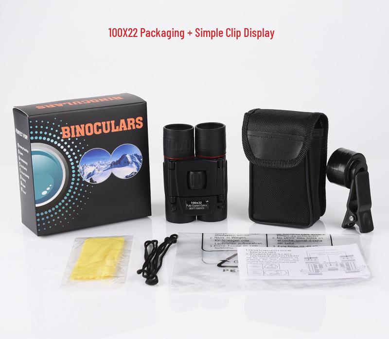 HD Mini 8x21 Binoculars - High Magnification, Night Vision, Portable for Kids, Outdoor Activities & Concerts