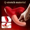 2-in-1 Realistic Tongue Vibrator & Clitoris G-Spot Stimulator - 10 Sucking Modes, USB Rechargeable