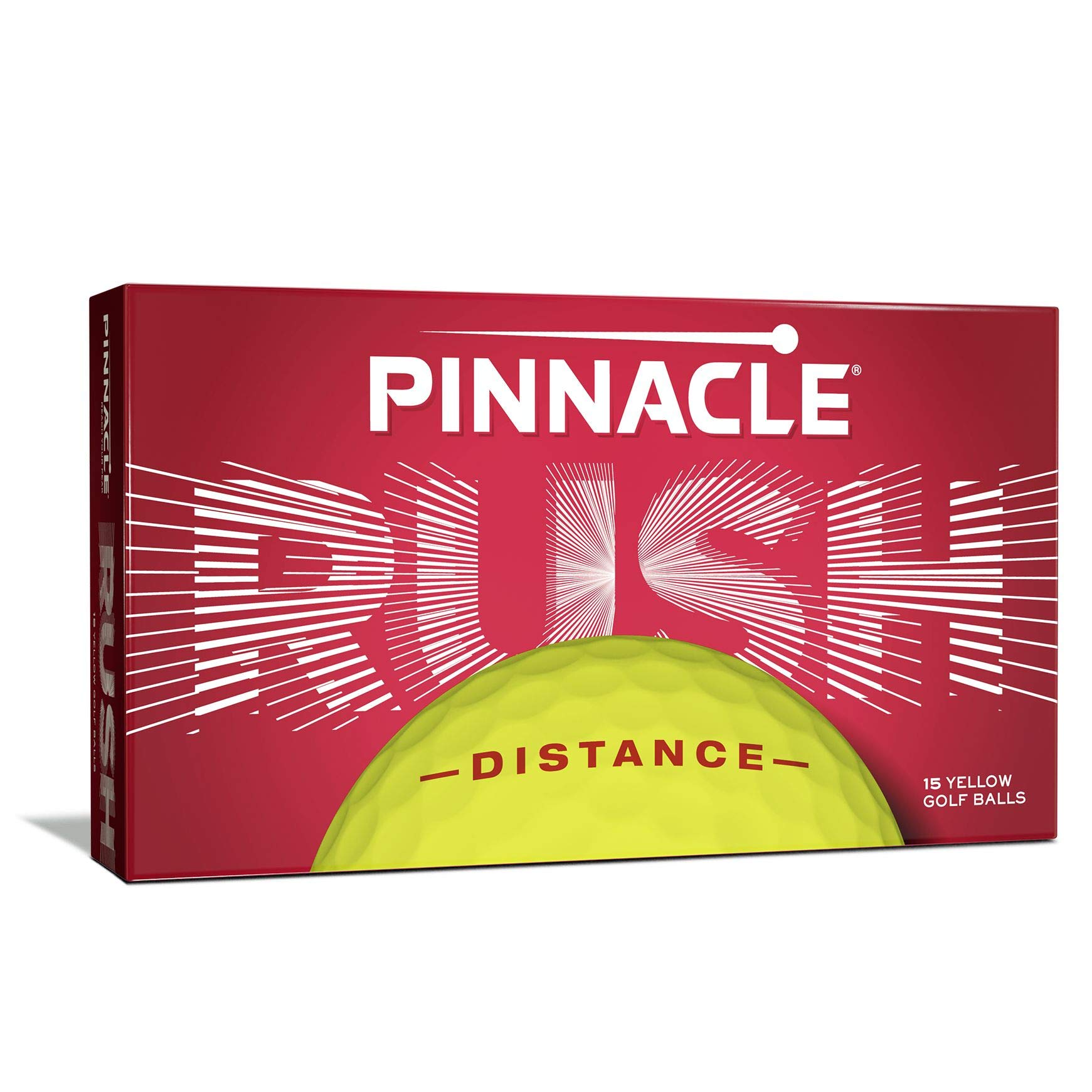 

Мячи для гольфа Pinnacle Rush Мяч (желтый) - (15 шт. в упаковке) жёлтый