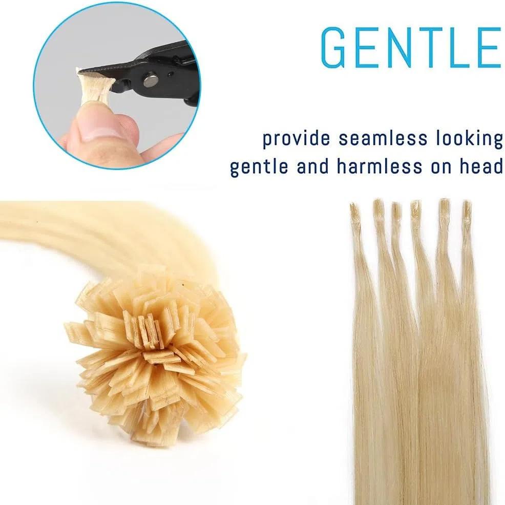 Hair Extension Pliers Keratin Bond Cutting Pliers Wire Flush Cutters Wire Clippers Nippers Hair Extension Tool with an Opening Spring Weft Extensions
