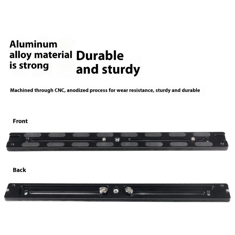 DSLR Camera Quick Release Plate 28/38cm Universal Long Quick Release Plate Aluminum Adapter Mount for Camera Tripod