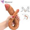 Çift Başlı Yapay Penis Gerçekçi Uzun Penis Anal Vajinal Uyarıcı Seks Oyuncakları