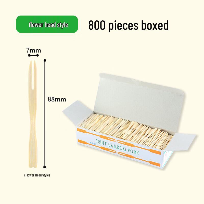 Fan Shun 9cm Bamboo Disposable Fruit Forks