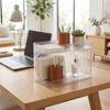 Transparent Desktop Storage Shelf Double Layer Kitchen Storage Box Makeup Storage Rack  Bathroom