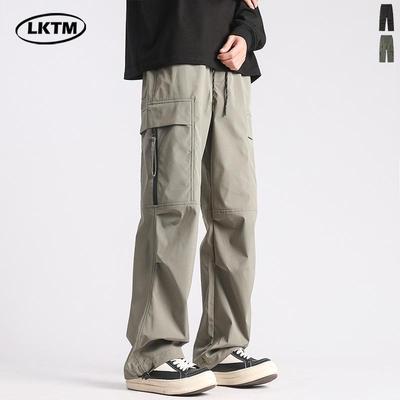 LKTM Men's Trendy Quick-Dry Waterproof Outdoor Overalls - Loose Fit Casual Trousers