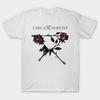 Men Black Print T-shirt Circa-Survive No-Cut Transfer Paper Print Cotton Tshirt