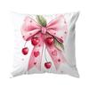 Bow Cherry Pattern Pillowcase Printed Polyester 40/45/50Cm Throw Pillowcover Decorative Sofa Cushion Pillowslip Home Decor