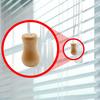 Amazing Drapery Hardware 6 Natural Stained Wood Cord Tassels in Vase Shape for Wood Blind and Roman Shade Pull Cords - Rustic Window Treatment